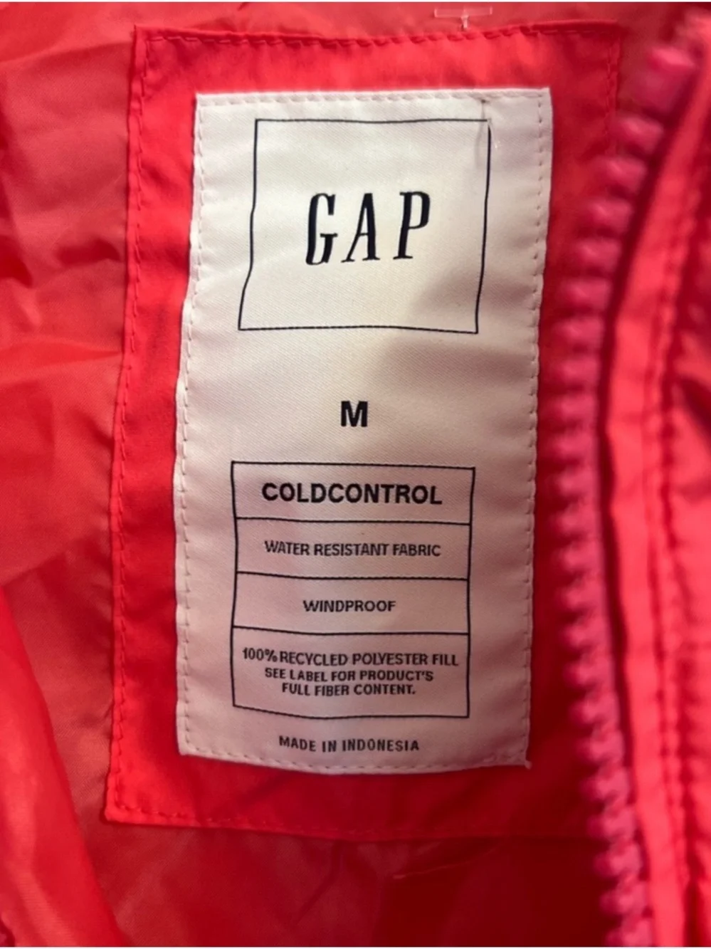 GAP Quilted Puffer Vest - Coral Pink - Picture 3 of 4